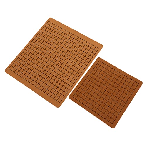 Yardwe 2Stücke Teiliges Go Schachbrett aus PU Leder Faltbares und Tragbares Schachspiel für Pädagogisches Brettspiel zur Strategischen Denkens und Hand Auge Koordination Farbe Yardwe 2Stücke Teiliges Go Schachbrett aus PU Leder Faltbares und Tragbares Schachspiel für Pädagogisches Brettspiel zur Strategischen Denkens und Hand Auge Koordination Farbe von Yardwe