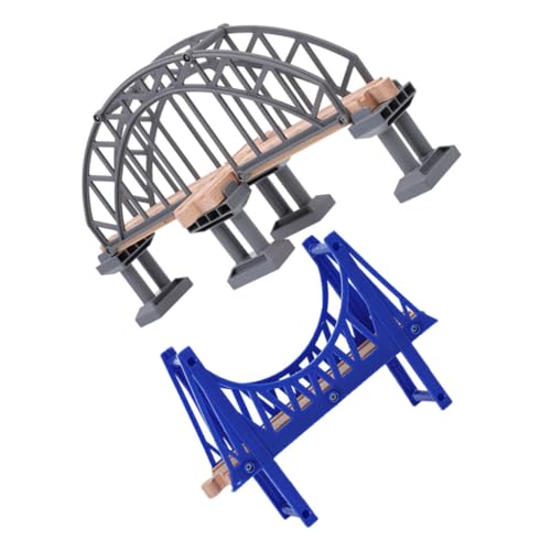 Yardwe 2Stücke Zug Szenen Layout Prop Teiliges Brückenspielzeug für Holzeisenbahn Grauer Kreuzbrücke und Blauer Brücke für Kreative Spielmöglichkeiten Yardwe 2Stücke Zug Szenen Layout Prop Teiliges Brückenspielzeug für Holzeisenbahn Grauer Kreuzbrücke und Blauer Brücke für Kreative Spielmöglichkeiten von Yardwe