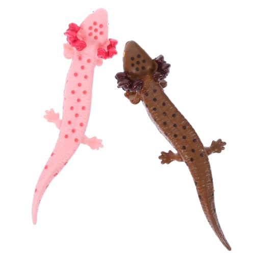 Yardwe 2stücke Künstliches Salamander-Modell Salamander-Figur Schreibtisch-Dekoration Kleine Salamander-Figur Salamander-Schreibtisch-Ornament Innendekoration von Yardwe
