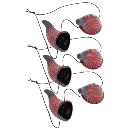 Yardwe 3 Paare Halloween Hörner Haarreifen Teufel Horn Kopfbedeckung für Cosplay Partys und Karneval Ox Horn Haaraccessoire für Frauen und Erwachsene von Yardwe