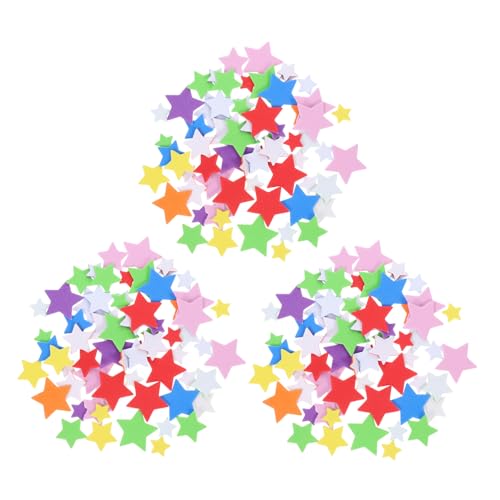 Yardwe 3 Pentagramm-Patch Aufkleber Farbenfrohe Aufkleber Schwammaufkleber Selbstklebende Aufkleber von Yardwe