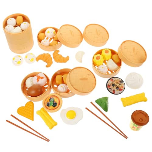 Yardwe 3 Sätze Küchen Spielzeugset für Teiliges Set mit Realistischen Dampfnudeln und Kochutensilien Pädagogisches Rollenspielzeug für Kreatives und Lernen für Jahre und Älter von Yardwe
