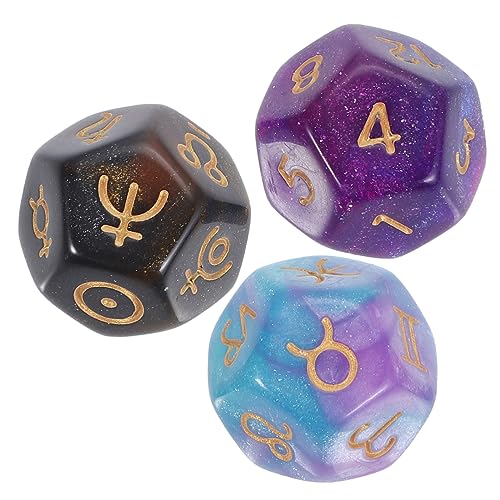 Yardwe 3 Stck. Polyhedral für Brettspiele Seitige Acryl für Erwachsene für Familienspiele und Matheunterricht Vielseitig Einsetzbar und Tischdekoration Yardwe 3 Stck. Polyhedral für Brettspiele Seitige Acryl für Erwachsene für Familienspiele und Matheunterricht Vielseitig Einsetzbar und Tischdekoration von Yardwe