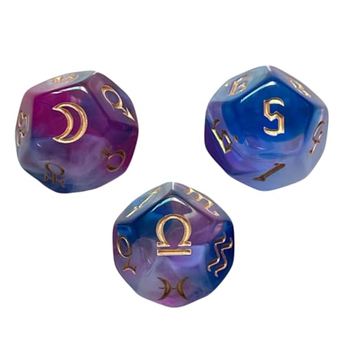 Yardwe 3 Stücke Polyeder Spielwürfel aus Acryl Mehrseitige Würfel für Brettspiele Stabil und Leicht für Rollenspiele und Kreative Spiele Yardwe 3 Stücke Polyeder Spielwürfel aus Acryl Mehrseitige Würfel für Brettspiele Stabil und Leicht für Rollenspiele und Kreative Spiele von Yardwe
