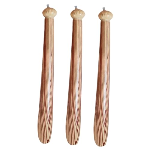 Yardwe 3 Stück Aufblasbarer Baseballschläger Drinnen Fledermäuse Kleinkindspielzeug Kinderspielzeug Aufblasbarer Gegenstand Aufblasbares Stockspielzeug PVC Brown von Yardwe