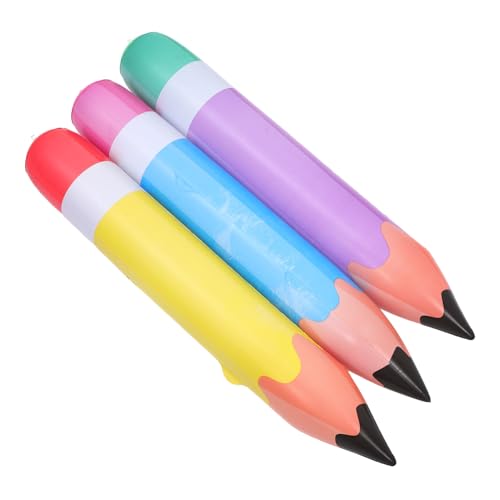 Yardwe 3 Stück Aufblasbarer Bleistift Aufblasbare Bleistift Requisiten Bleistift Requisite Für Schüler Großer Bleistift Foto Requisite Große Bleistift Dekoration Für Vorschulkinder von Yardwe