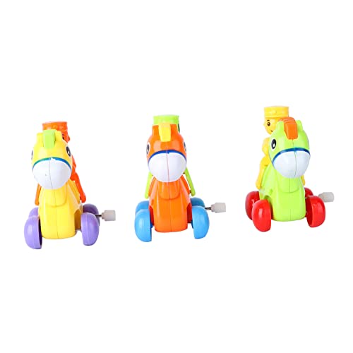 Yardwe 3 Stück Aufzieh Spielzeugmasse aufziehen Federaufzugsspielzeug für kinderspielzeug Toys Kreatives Cartoon-Automatikauto Kinderauto Plastik von Yardwe