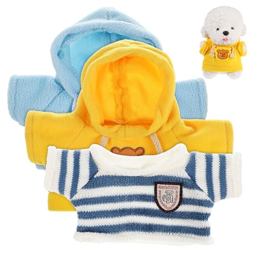 Yardwe 3 Stück Bärenpullover Kleine Bären Kleine Pullover Für Blau Bärenkleidung Zubehör Süße Stoffbärenkleidung Spielzeugkleidung Für Puppen von Yardwe