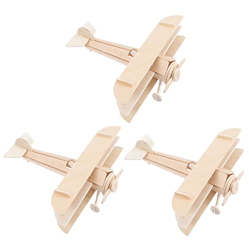 Yardwe 3 Stück DIY Holzflugzeug Modellbausatz für Teiliges Zusammenbauen Kreatives Holzspielzeug Vorstellungskraft und Kreativität Yardwe 3 Stück DIY Holzflugzeug Modellbausatz für Teiliges Zusammenbauen Kreatives Holzspielzeug Vorstellungskraft und Kreativität von Yardwe