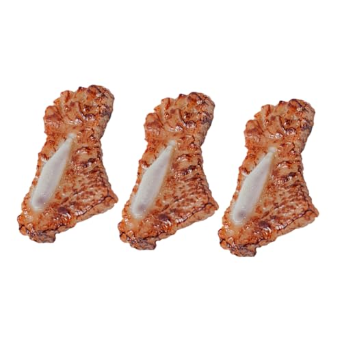 Yardwe 3 Stück Denim-Knochenmodell Mini Realistisches Steakmodell realistische Lebensmittelrequisiten Simulationsfutter Küchenfleischmodell simuliertes Fleisch falsches Fleisch PVC Braun Yardwe 3 Stück Denim-Knochenmodell Mini Realistisches Steakmodell realistische Lebensmittelrequisiten Simulationsfutter Küchenfleischmodell simuliertes Fleisch falsches Fleisch PVC Braun von Yardwe
