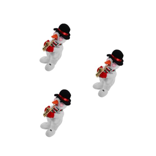 Yardwe 3 Stück Elektrischer Weihnachts Schneemann Plüschspielzeug Musikspielzeug mit Tanzender Schneemannpuppe als Weihnachtsdekoration und Party Accessoire für Zuhause Yardwe 3 Stück Elektrischer Weihnachts Schneemann Plüschspielzeug Musikspielzeug mit Tanzender Schneemannpuppe als Weihnachtsdekoration und Party Accessoire für Zuhause von Yardwe