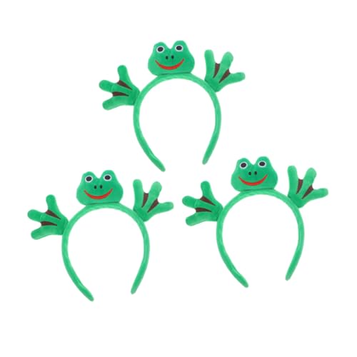 Yardwe 3 Stück Frosch Stirnbänder Elastisch Tier Haarreifen für Cosplay Kostüm Partys Themen Events Grün Niedlich Vielseitig und Bequem Yardwe 3 Stück Frosch Stirnbänder Elastisch Tier Haarreifen für Cosplay Kostüm Partys Themen Events Grün Niedlich Vielseitig und Bequem von Yardwe