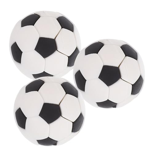 Yardwe 3 Stück Fußballverzierungen gummiball Dollhouse Accessories Dollhouse zubehör Fussball drinnen klein Puppe Mini-Fußball lebensechter Mini-Fußball Mini-Hauspuppendekore von Yardwe