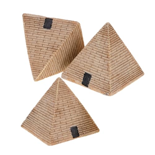 Yardwe 3 Stück Harzpyramidenschmuck Pyramidenskulptur Miniatur-Pyramidenfigur aus Harz Pyramidenstatue simuliertes Pyramidendekor Figur aus dem Alten Ägypten Yardwe 3 Stück Harzpyramidenschmuck Pyramidenskulptur Miniatur-Pyramidenfigur aus Harz Pyramidenstatue simuliertes Pyramidendekor Figur aus dem Alten Ägypten von Yardwe