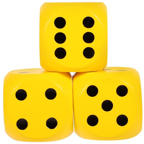 Yardwe 3 Stück Holzwürfel Für Lernwürfel Taschenstoffe Lernen Standard-spielwürfel Leere Würfel Brettspiele Würfel Hölzern Gelb Yardwe 3 Stück Holzwürfel Für Lernwürfel Taschenstoffe Lernen Standard-spielwürfel Leere Würfel Brettspiele Würfel Hölzern Gelb von Yardwe