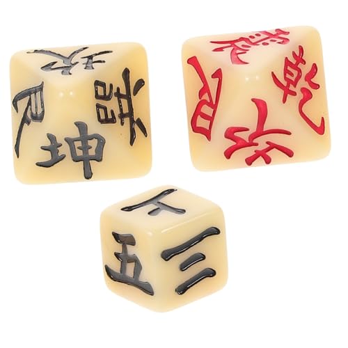 Yardwe 3 Stück Ich Ching Dice Würfel Für Requisiten Für Wahrsagerei-Spiele Wahrsagen Würfel Erzählen Led Würfel-stütze Mehrere Alte Weissagungswürfel Wahrsagespielwürfel Harz Yardwe 3 Stück Ich Ching Dice Würfel Für Requisiten Für Wahrsagerei-Spiele Wahrsagen Würfel Erzählen Led Würfel-stütze Mehrere Alte Weissagungswürfel Wahrsagespielwürfel Harz von Yardwe