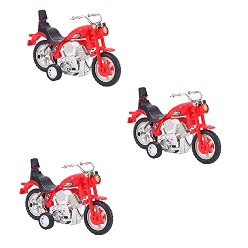 Yardwe 3 Stück Inertia Motorradspielzeug Kinderspielzeug aus Hochwertigem Kunststoff Fördert die Interaktion zwischen Eltern und Kindern Zufällige Farben für von Yardwe