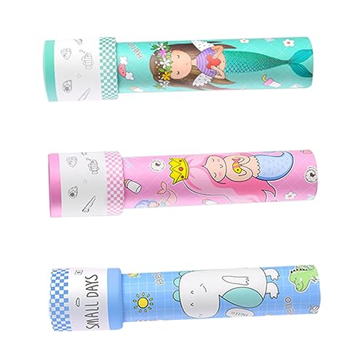 Yardwe 3 Stück Kaleidoskop- Kinderspielzeug Kinderkaleidoskop Kaleidoskop für -Kaleidoskop-Partygeschenk kognitives -Kaleidoskop Papierrohr von Yardwe