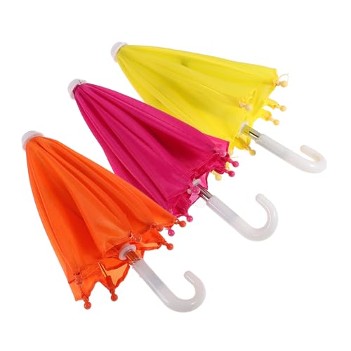 Yardwe 3 Stück Kleine Regenschirmspielzeug Mini Regenschirme Kinderschirm winzig Micro-Szene Regenschirm Puppendekorationen Rollenspielzubehör Puppenschirm Eisen Yardwe 3 Stück Kleine Regenschirmspielzeug Mini Regenschirme Kinderschirm winzig Micro-Szene Regenschirm Puppendekorationen Rollenspielzubehör Puppenschirm Eisen von Yardwe