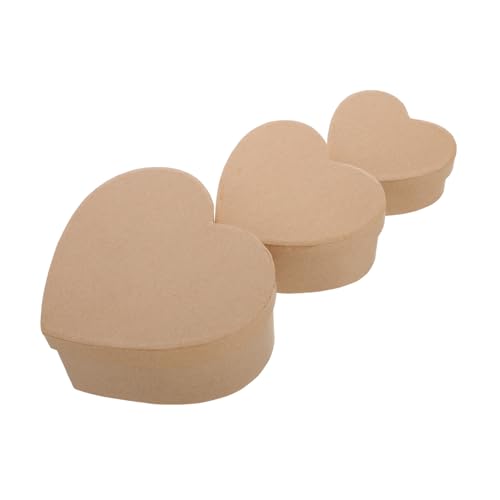 Yardwe 3 Stück Liebe Aufbewahrungsbox Herzförmige Blumenkästen Valentine Behandeln Boxen Herz-Boxen Schachteln Aus Pappmaché Leere Pralinenschachteln Khaki Karton Yardwe 3 Stück Liebe Aufbewahrungsbox Herzförmige Blumenkästen Valentine Behandeln Boxen Herz-Boxen Schachteln Aus Pappmaché Leere Pralinenschachteln Khaki Karton von Yardwe