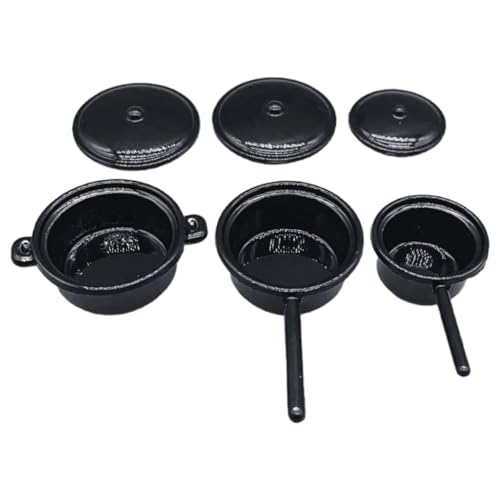 Yardwe 3 Stück Metall Miniatur Töpfe und Pfannen für Mini Küche Dekoration für Rollenspiele und Weihnachten für Miniatur Szenen Yardwe 3 Stück Metall Miniatur Töpfe und Pfannen für Mini Küche Dekoration für Rollenspiele und Weihnachten für Miniatur Szenen von Yardwe