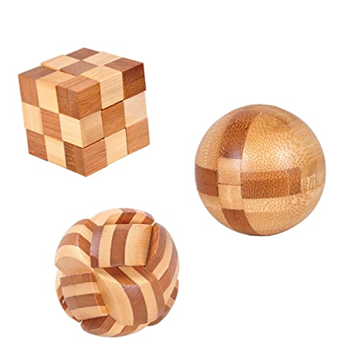 Yardwe 3 Stück Ming Lock Teiliges Luban Puzzle für Fördert Logisches und Geschicklichkeit Holzspielzeug für Kreatives und Eltern Junge Mädchen Interaktion für Iq Tests Yardwe 3 Stück Ming Lock Teiliges Luban Puzzle für Fördert Logisches und Geschicklichkeit Holzspielzeug für Kreatives und Eltern Junge Mädchen Interaktion für Iq Tests von Yardwe