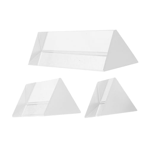 Yardwe 3 Stück Optischer Lehre Prisma Optischer Experimentierkasten Dreieckige Prismen Aus Glas Fotografie Mit Dreiecksprismen Regenbogenprismen Aus Glas Glasprismen Transparent Kristall Yardwe 3 Stück Optischer Lehre Prisma Optischer Experimentierkasten Dreieckige Prismen Aus Glas Fotografie Mit Dreiecksprismen Regenbogenprismen Aus Glas Glasprismen Transparent Kristall von Yardwe