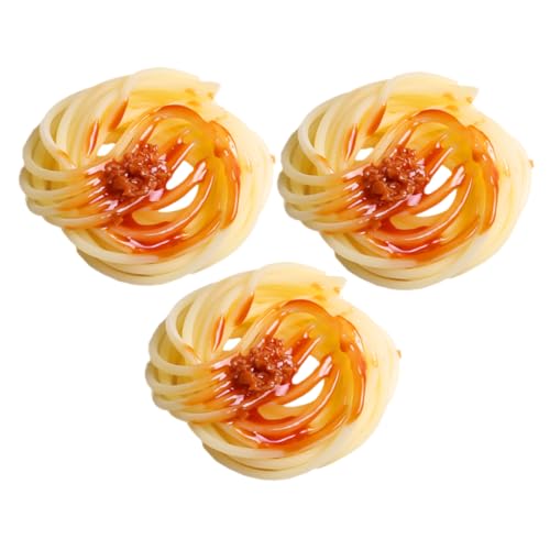 Yardwe 3 Stück Pasta -Modell von Fleischsauce Essen vorgeben Sie Küchenfutter Simulationsdekoration Lebensmittelspielzeug Spielzeugnahrung Essen PVC Yardwe 3 Stück Pasta -Modell von Fleischsauce Essen vorgeben Sie Küchenfutter Simulationsdekoration Lebensmittelspielzeug Spielzeugnahrung Essen PVC von Yardwe