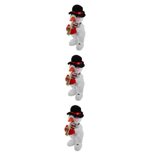 Yardwe 3 Stück Plüsch Elektrischer Schneemann mit Musik Tanzfunktion Kuscheliges Weihnachts für Animierte Weihnachtsfigur für Festtage und Geschenkidee Yardwe 3 Stück Plüsch Elektrischer Schneemann mit Musik Tanzfunktion Kuscheliges Weihnachts für Animierte Weihnachtsfigur für Festtage und Geschenkidee von Yardwe