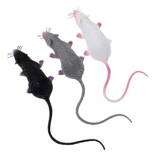 Yardwe 3 Stück Realistische Ratte Mausspielzeug Gefälschte Rattenfiguren Gefälschte Mäuse Halloween-Ratte Ratten-Halloween-Dekorationen Realistischer Mausstreich Vinyl Yardwe 3 Stück Realistische Ratte Mausspielzeug Gefälschte Rattenfiguren Gefälschte Mäuse Halloween-Ratte Ratten-Halloween-Dekorationen Realistischer Mausstreich Vinyl von Yardwe
