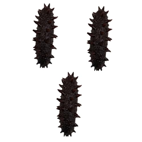 Yardwe 3 Stück Realistisches Sea Cucumber Modell aus Lebensnahes Essensdekor Robustes für Vielseitig als Fotorequisite Restaurant und Küchendekoration Klein von Yardwe