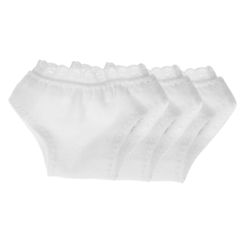 Yardwe 3 Stück -Shorts puppenkleidung Puppen Kleidung Puppensachen Puppen Accessoires Mini-Puppenhöschen Puppenunterwäsche vortäuschen Puppe verkleiden Zubehör Stoff Weiß Yardwe 3 Stück -Shorts puppenkleidung Puppen Kleidung Puppensachen Puppen Accessoires Mini-Puppenhöschen Puppenunterwäsche vortäuschen Puppe verkleiden Zubehör Stoff Weiß von Yardwe