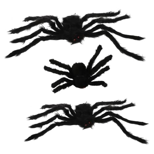 Yardwe 3 Stück Spinnennetz- Realistisch Halloween-Dekorationen Spinne Streich Gruselig Drinnen Halloween Wohnkultur Spukhaus Halloween -Dekorationen Plüsch Black Yardwe 3 Stück Spinnennetz- Realistisch Halloween-Dekorationen Spinne Streich Gruselig Drinnen Halloween Wohnkultur Spukhaus Halloween -Dekorationen Plüsch Black von Yardwe