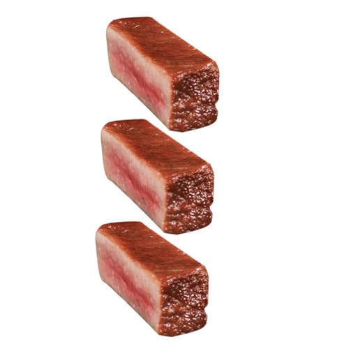 Yardwe 3 Stück Steak-Modell künstliches Lebensmittelmodell Künstliches Steakspielzeug künstliche Steakdekore Fotografie Fleischmodell künstliche Steak-Requisiten Kochspielzeug PVC Yardwe 3 Stück Steak-Modell künstliches Lebensmittelmodell Künstliches Steakspielzeug künstliche Steakdekore Fotografie Fleischmodell künstliche Steak-Requisiten Kochspielzeug PVC von Yardwe