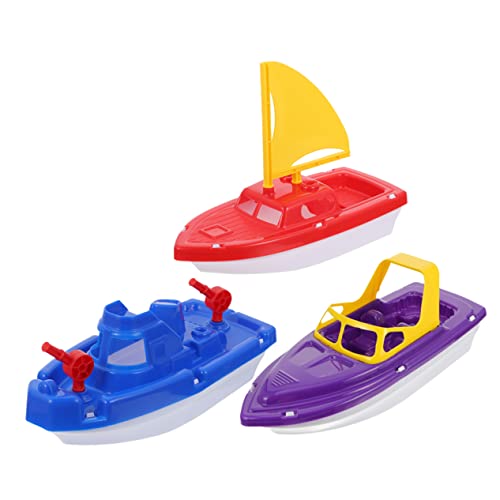 Yardwe 3 Stück Teiliges Badewannenspielzeug Set aus Kunststoff Segelboot und Schnellboot für Badespaß mit Bunten Designs Langlebig und Widerstandsfähig für Pool und Badewanne Yardwe 3 Stück Teiliges Badewannenspielzeug Set aus Kunststoff Segelboot und Schnellboot für Badespaß mit Bunten Designs Langlebig und Widerstandsfähig für Pool und Badewanne von Yardwe