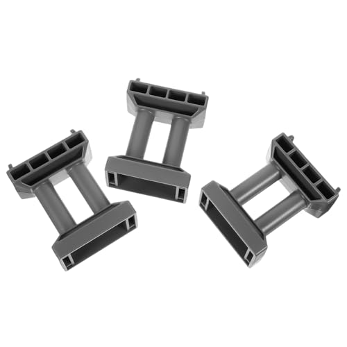 Yardwe 3 Stück Teiliges Brückenpfeiler Set für Modelleisenbahnen Graue Kunststoffbrückenstützen für Kreative Spiele und DIY von Yardwe