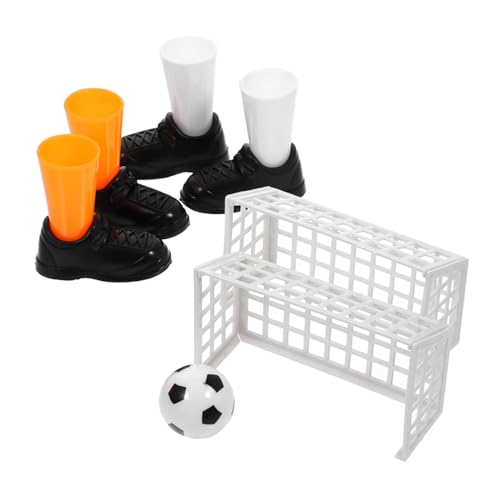 Yardwe 3 Stück Teiliges Desktop Fußballspielset für Mini Fußballspielzeug Hand Augen Koordination und Kreativität Umweltfreundliches Material Sportspielzeug für Jungen und Mädchen von Yardwe