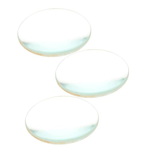 Yardwe 3 Stück Teiliges Doppelter Konvexer Glaslinse Durchmesser Brennweite für Physikalische Experimente und Unterrichtsdemos Leicht Tragbar Poliertem Gefertigt von Yardwe
