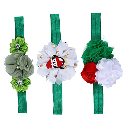 Yardwe 3 Stück Teiliges Haarband Stretchy Halloween und Weihnachts Haarreif für Mädchen Verstellbar Bequem Festlicher Haarschmuck für Kleinkinder und Ältere für Feiertage von Yardwe