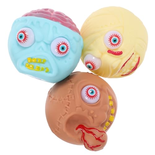 Yardwe 3 Stück Teiliges Halloween Squeeze Toy aus Elastischem PVC Gruselige Schädel Stressabbau Spielzeuge für Erwachsene und Antistress und Dekompressionsspielzeug Halloween Party Yardwe 3 Stück Teiliges Halloween Squeeze Toy aus Elastischem PVC Gruselige Schädel Stressabbau Spielzeuge für Erwachsene und Antistress und Dekompressionsspielzeug Halloween Party von Yardwe