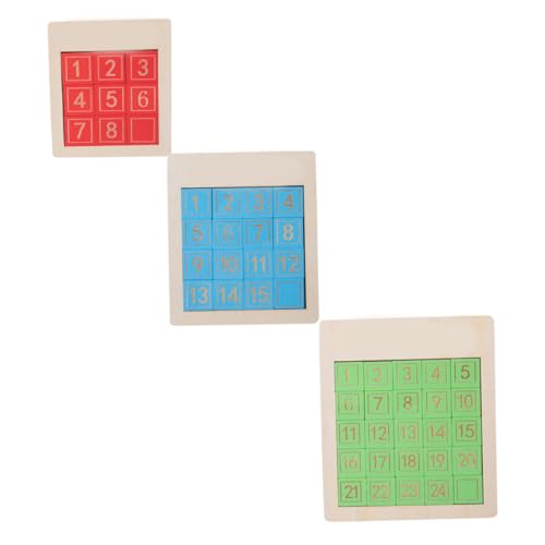 Yardwe 3stücke Teiliges Lernspielzeug Für Junge Mädchen Holzspielzeug Mit Zahlenpuzzle Kognitiven Fähigkeiten Motorischen Fähigkeiten Und Eltern-Junge Mädchen-interaktion Sicher von Yardwe