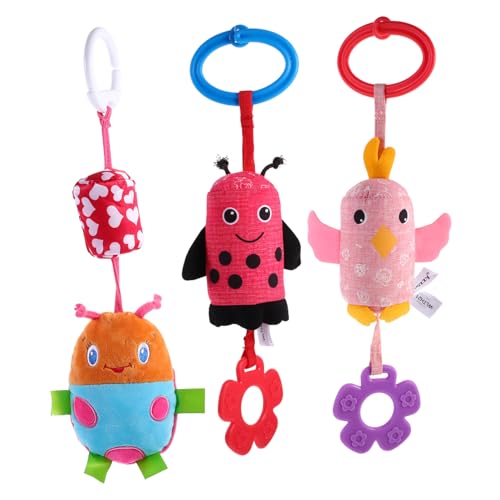Yardwe 3 Stück Teiliges Niedliche Plüsch Kinderwagenanhänger Hängespielzeuge für Junge Mädchen mit Cartoon Design für Kinderwagen Babyschalen Fördert Hand Koordination Yardwe 3 Stück Teiliges Niedliche Plüsch Kinderwagenanhänger Hängespielzeuge für Junge Mädchen mit Cartoon Design für Kinderwagen Babyschalen Fördert Hand Koordination von Yardwe