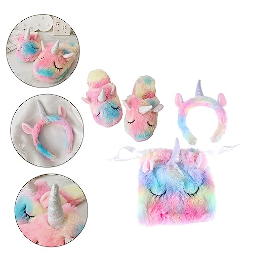 Yardwe 3 Stück Teiliges Niedlicher Einhorn Kostüm Accessoires Plüschpantoffeln Haarband und Zugbeutel für Unvergessliche Kinderpartys und Cosplay Veranstaltungen Yardwe 3 Stück Teiliges Niedlicher Einhorn Kostüm Accessoires Plüschpantoffeln Haarband und Zugbeutel für Unvergessliche Kinderpartys und Cosplay Veranstaltungen von Yardwe