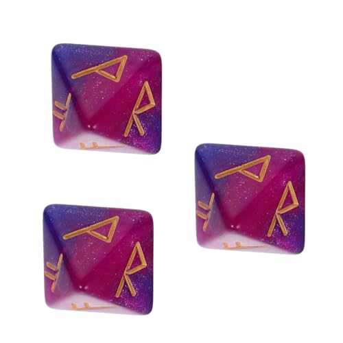 Yardwe 3 Stück Teiliges Polyhedral Würfelset aus Acryl Farbenfrohe Rune Spielwürfel für Partys und Familiensitzungen Tragbar und Stabil Yardwe 3 Stück Teiliges Polyhedral Würfelset aus Acryl Farbenfrohe Rune Spielwürfel für Partys und Familiensitzungen Tragbar und Stabil von Yardwe