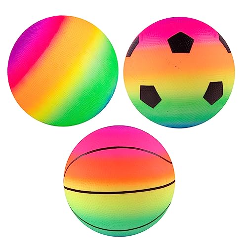 Yardwe 3 Stück Teiliges Regenbogen Spielbälle für Bouncing Balls für Jungen für Kindergarten und Outdoor Spiele Fördert Hand Augen Koordination und Motorik Yardwe 3 Stück Teiliges Regenbogen Spielbälle für Bouncing Balls für Jungen für Kindergarten und Outdoor Spiele Fördert Hand Augen Koordination und Motorik von Yardwe