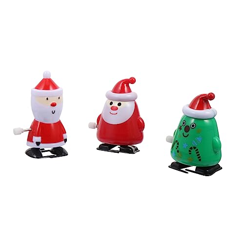 Yardwe 3 Stück Teiliges Weihnachtsaufziehspielzeug aus Sicherem Lustige Santa Claus und Weihnachtsbaum Figuren für Fördert Krabbeln und Laufen Deko für Weihnachtsfeiern und Yardwe 3 Stück Teiliges Weihnachtsaufziehspielzeug aus Sicherem Lustige Santa Claus und Weihnachtsbaum Figuren für Fördert Krabbeln und Laufen Deko für Weihnachtsfeiern und von Yardwe