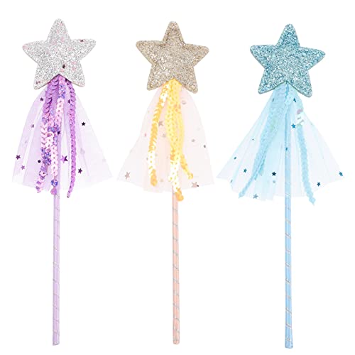 Yardwe 3 Stück Teiliges Zauberstäbe mit Pailletten Glitzernde Feenstäbe für Mädchen Bunte Stern Fransen Zauberstäbe Geeignet als Kostümzubehör für Geburtstagsfeiern und Halloween Yardwe 3 Stück Teiliges Zauberstäbe mit Pailletten Glitzernde Feenstäbe für Mädchen Bunte Stern Fransen Zauberstäbe Geeignet als Kostümzubehör für Geburtstagsfeiern und Halloween von Yardwe