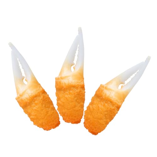 Yardwe 3 Stück Tempura -Garnelenmodellspielzeug gefälschte Tempuras-Requisite Tempuras-Modell für die Küche Tell dir vor, zu künstliches Lebensmittelmodell PVC Orange Yardwe 3 Stück Tempura -Garnelenmodellspielzeug gefälschte Tempuras-Requisite Tempuras-Modell für die Küche Tell dir vor, zu künstliches Lebensmittelmodell PVC Orange von Yardwe