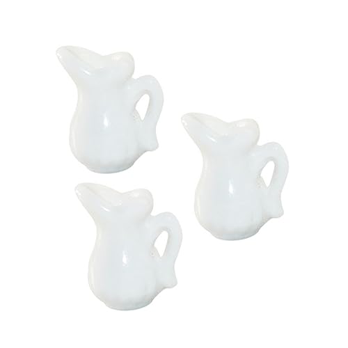 Yardwe 3 Stück Töpfe Puppenhaus Zubehör Dekorative Mini Töpfe für Mini House Supplies und Puppenhaus Dekoration Realistische Tischwaren Yardwe 3 Stück Töpfe Puppenhaus Zubehör Dekorative Mini Töpfe für Mini House Supplies und Puppenhaus Dekoration Realistische Tischwaren von Yardwe