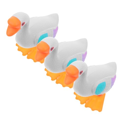 Yardwe 3 Stück Uhrwerk Big White Gans hoch Gänselaufspielzeug Springen Wind für entzückende Gänsespielzeuge Uhrwerk Gans Tierspielzeug Abs Grey von Yardwe